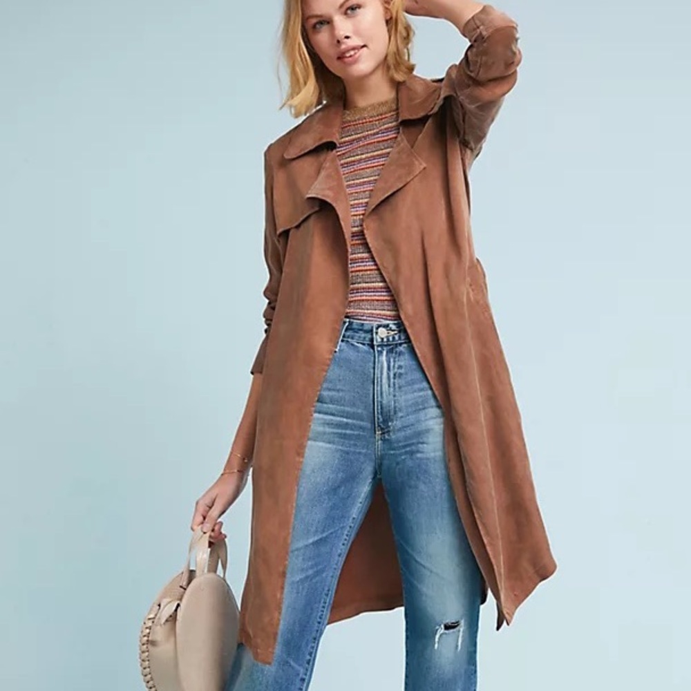 Anthropologie Carrie Trench Coat